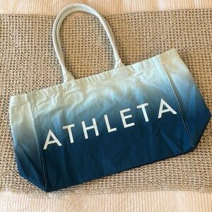 ATHLETA Blue Ombré Tote NWOT